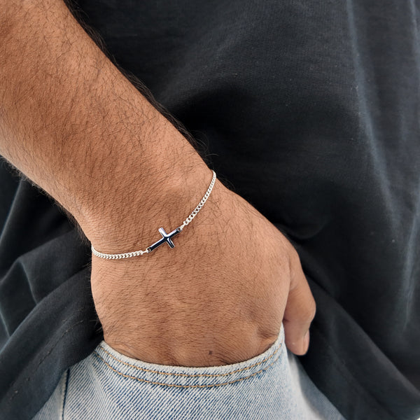 Calvary Cuban Cross Bracelet