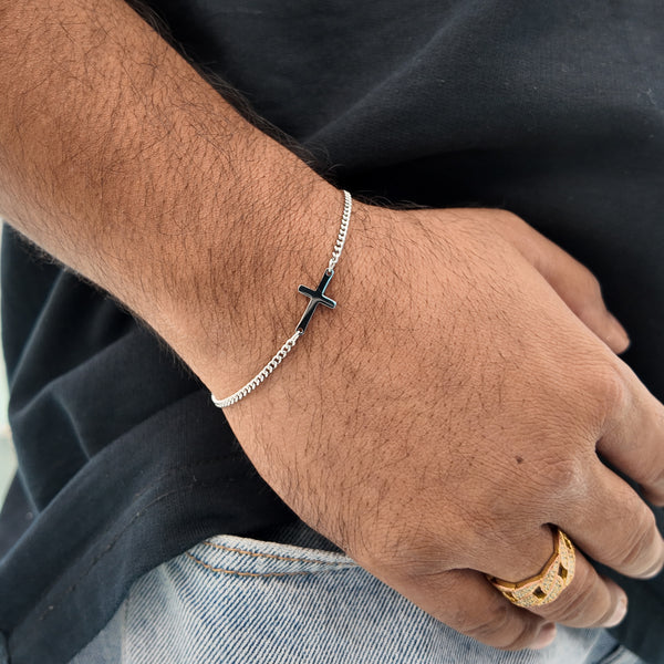 Calvary Cuban Cross Bracelet