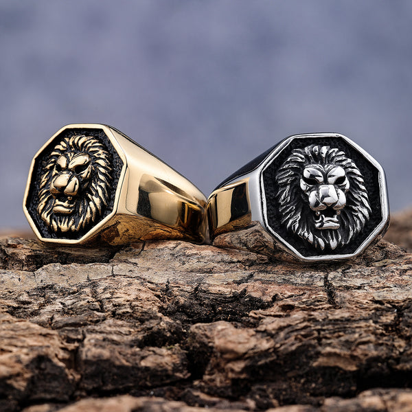 Lion Logo Men Rings