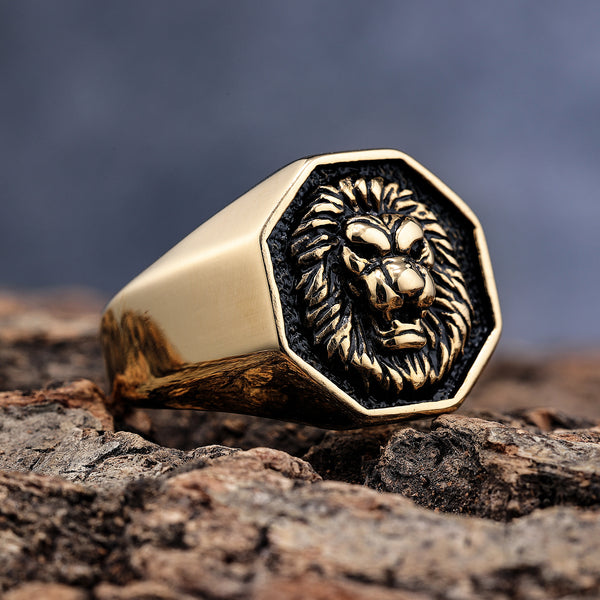 Lion Logo Men Rings