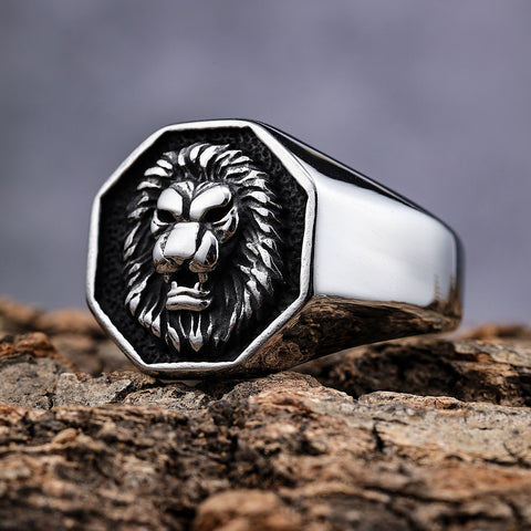 Lion Logo Men Rings