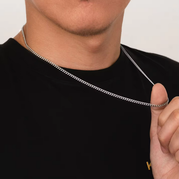 3mm Cuban Chain 14k plated