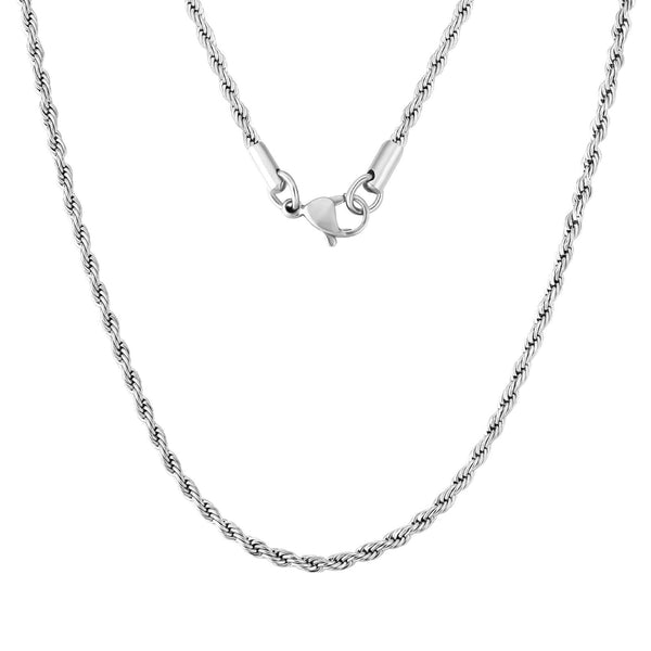 2.5MM Rope Chain 18K Plated