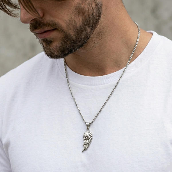 Angel Wing Pendant Necklace