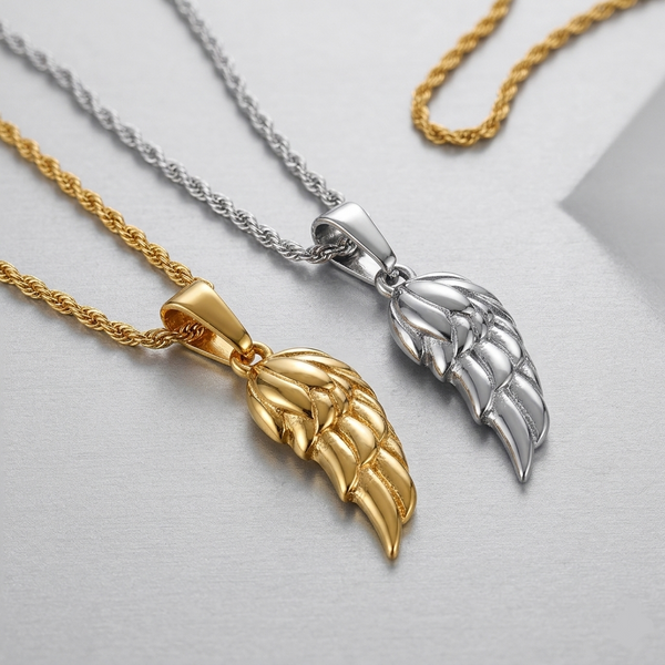 Angel Wing Pendant Necklace