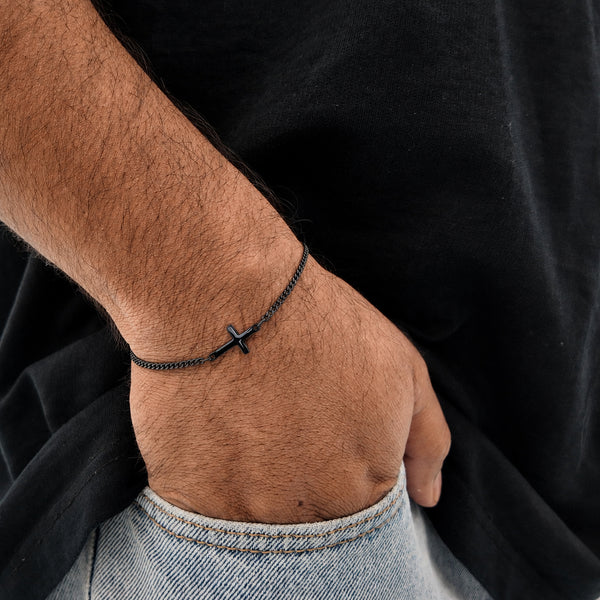 Calvary Cuban Cross Bracelet
