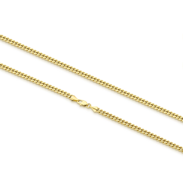 3mm Cuban Chain 14k plated