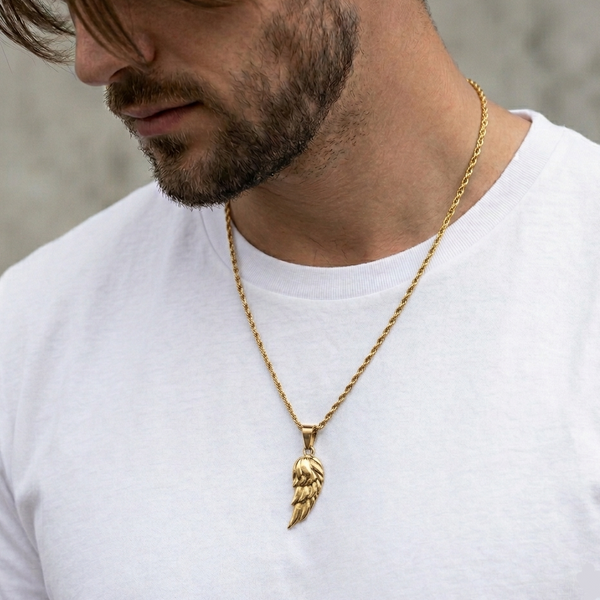 Angel Wing Pendant Necklace