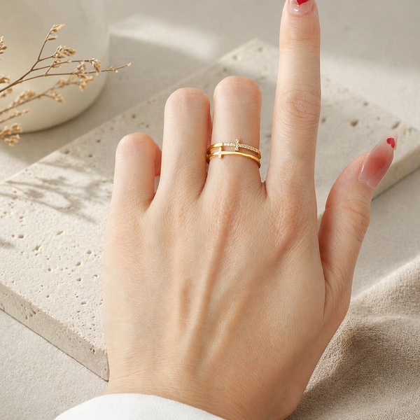 Double Cross Ring - Women