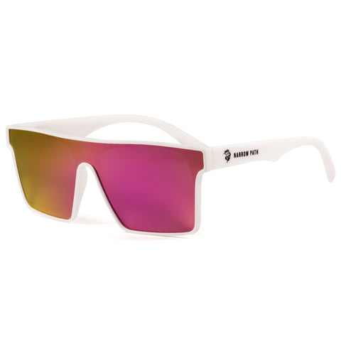 NOAH SUNGLASSES PINK/WHITE FRAME