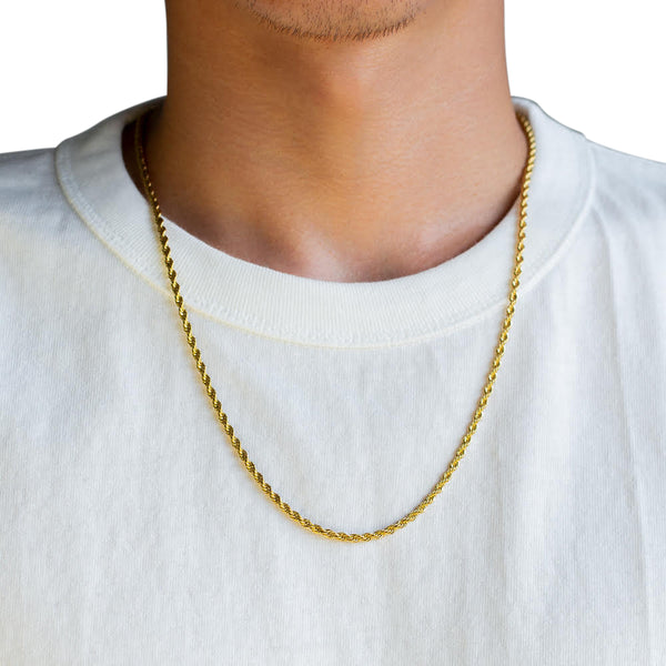 18k Gold Plated Rope Chain