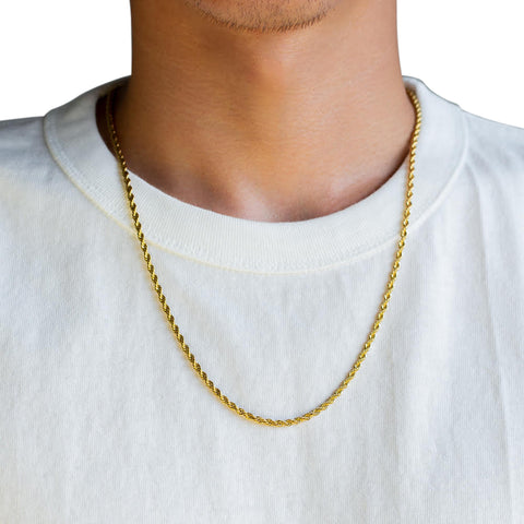 18k Gold Plated Rope Chain