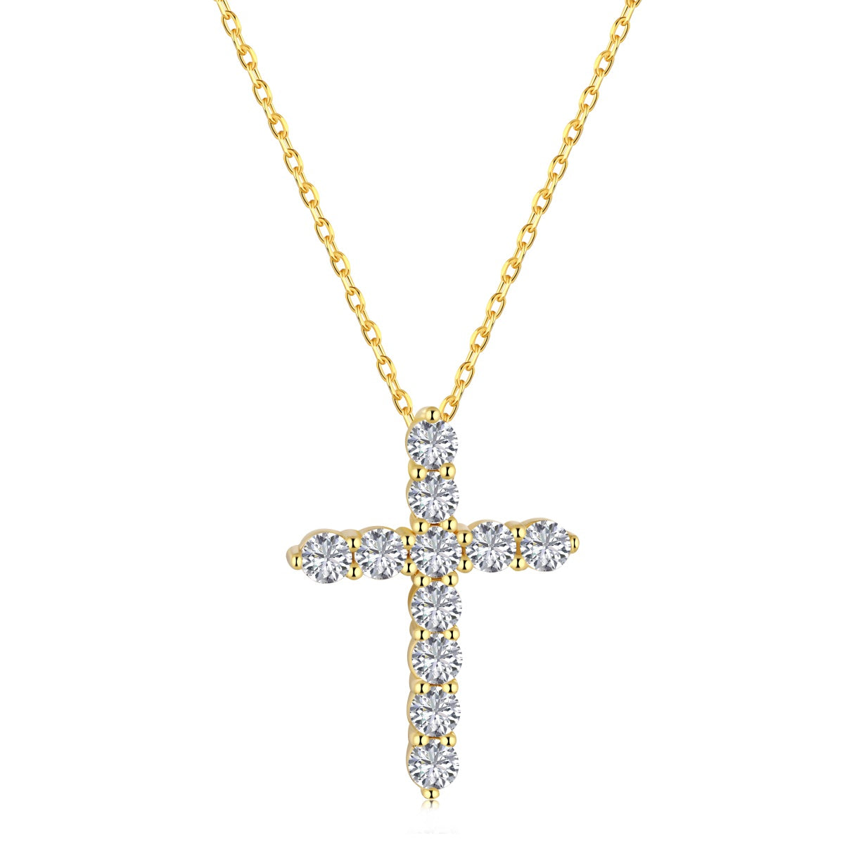 Cross Pendant Necklace 925 Silver