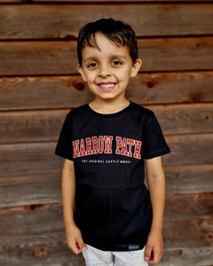 NARROW PATH COLLEGE TEE BLACK