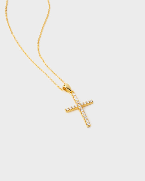 18k Gold Plated 925 Sterling Silver Cubic Zirconia Small Diamond Necklace